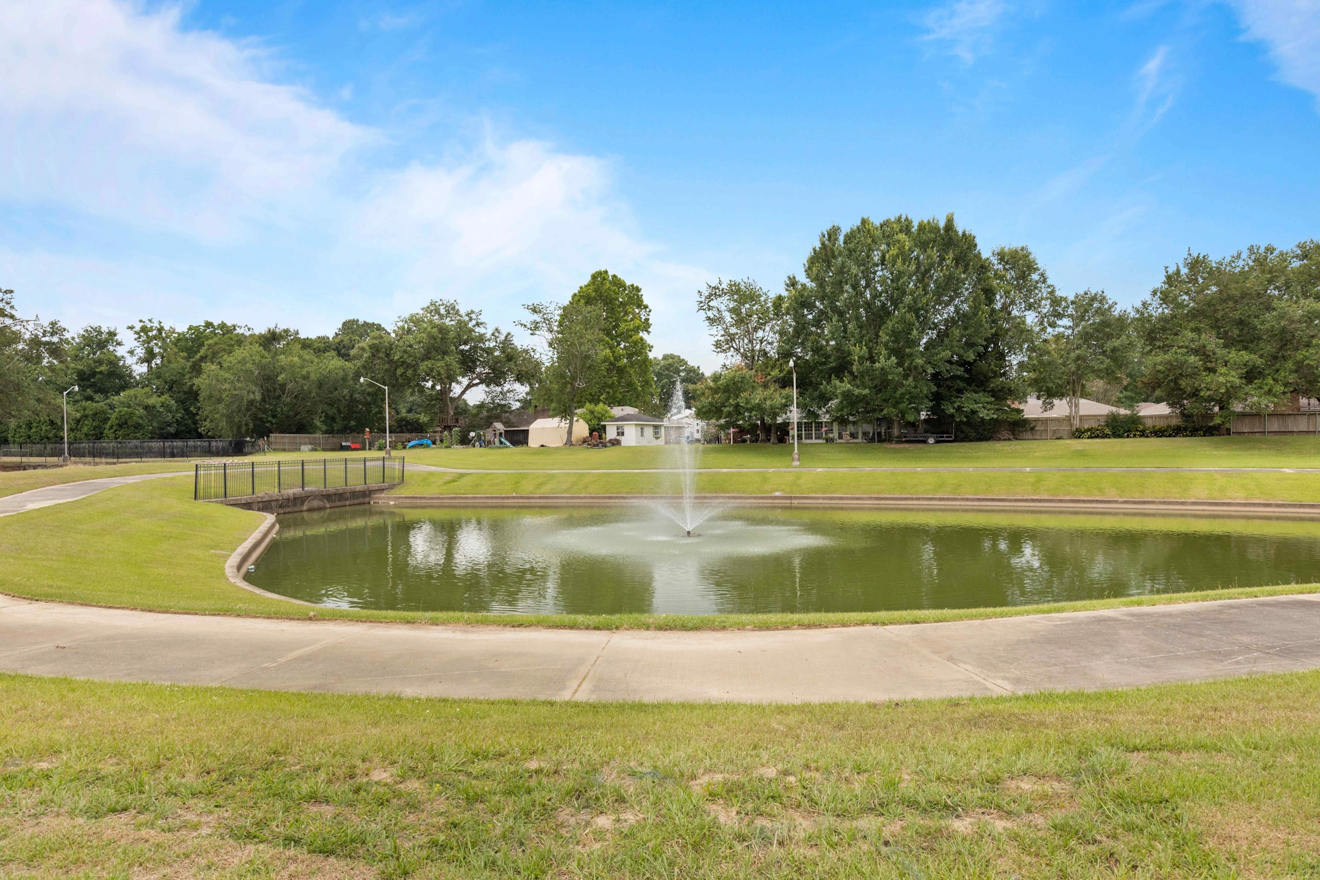 A little pond behind the Lafayette Pediatric Dentistry dental office